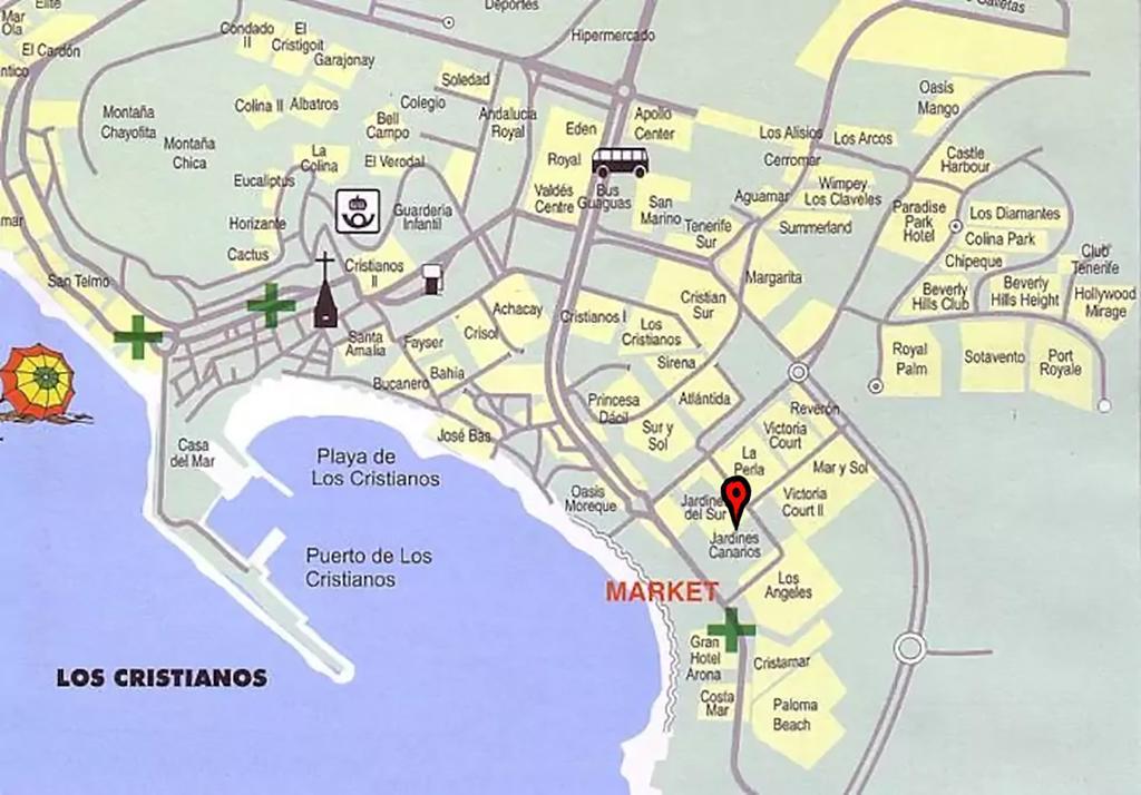 Jardin Canario Primera Linea De Playa Los Cristianos  Buitenkant foto